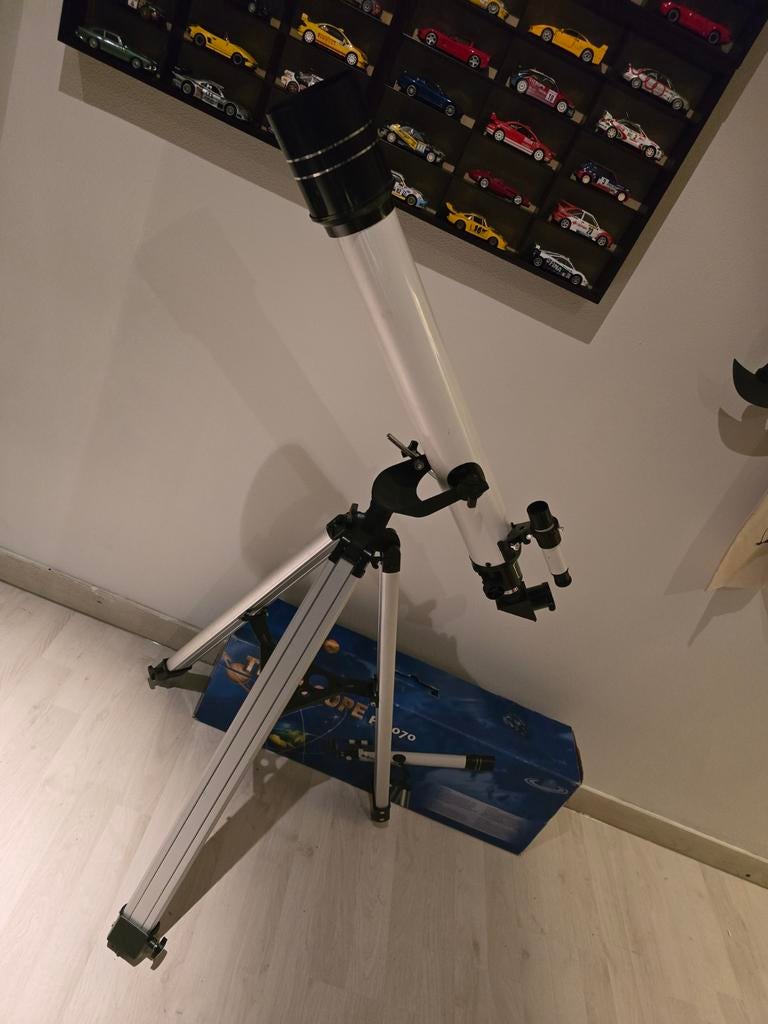 Omegon Telescoop F70070 met extra lenzen - Z.G.A.N., Audio, Tv en Foto, Optische apparatuur | Telescopen, Ophalen of Verzenden