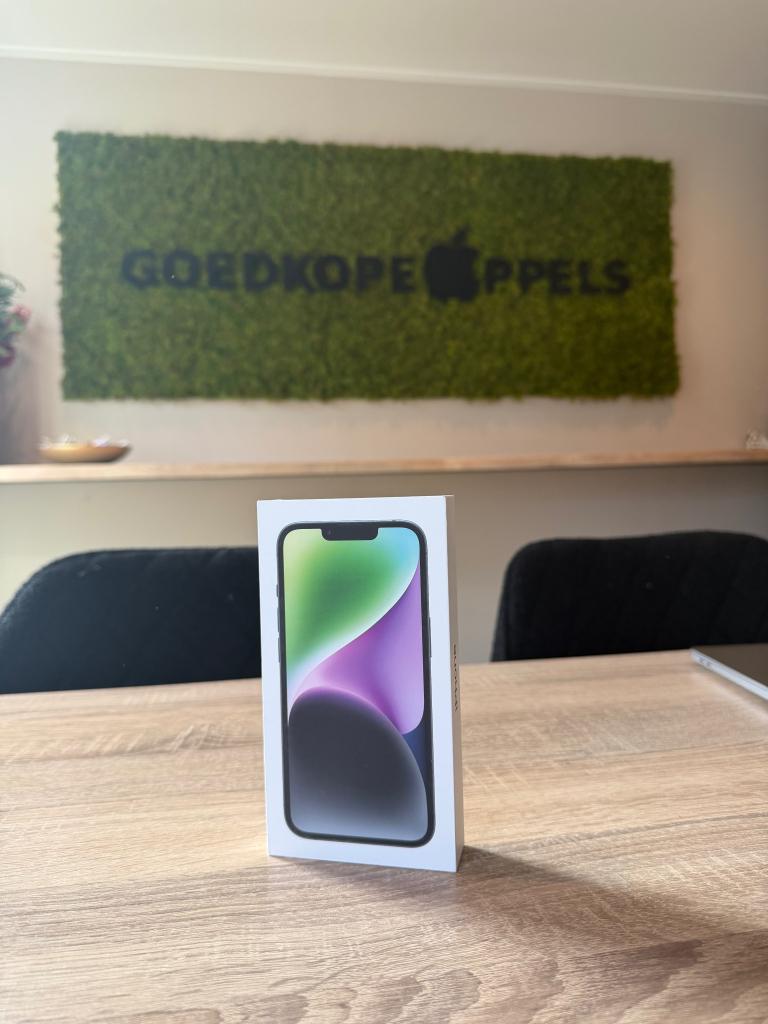 iPhone 14 128GB Zwart | nieuw/ongeopend, Ophalen, 128 GB, Apple, Zwart