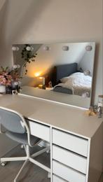 Kaptafel met Verlichting en Lades, Ophalen, Zo goed als nieuw, Hout, 100 tot 150 cm