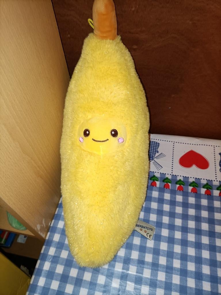 Banaan knuffel 42 cm groot Berentoys, Ophalen of Verzenden, Zo goed als nieuw, Overige typen