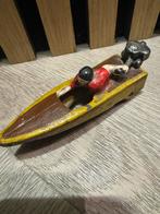Vintage hubley altes ironcast motor Boot  met Figuur, Antiek en Kunst, Antiek | Speelgoed, Verzenden