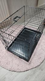Hondenbench inklapbaar, 2 deuren L76xB48xH55 cm, Dieren en Toebehoren, Hondenbenches, Ophalen, Gebruikt