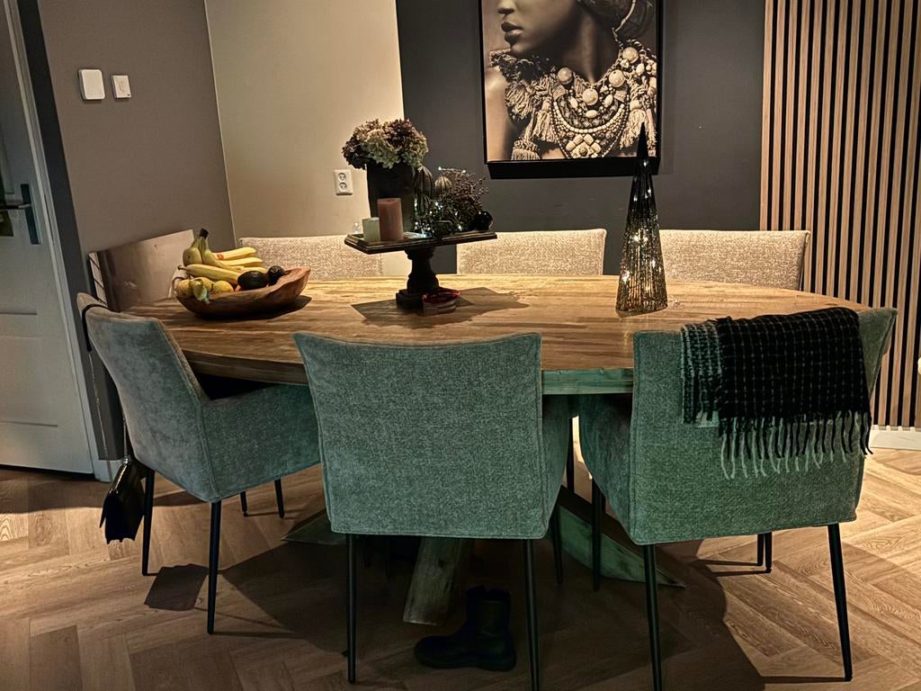 Eettafel, 200 cm of meer, Zo goed als nieuw, Rechthoekig, 50 tot 100 cm