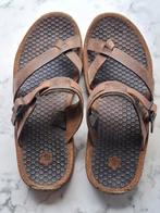 Teva slippers leer met kurk voetbed maat 40, Slippers, Bruin, Verzenden, Zo goed als nieuw