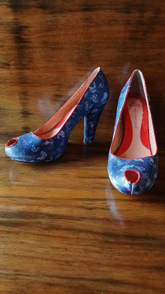 Leuke Fornarina Peep-Toe Hakken - Maat 40/41, Pumps, Blauw, Fornarina, Ophalen of Verzenden