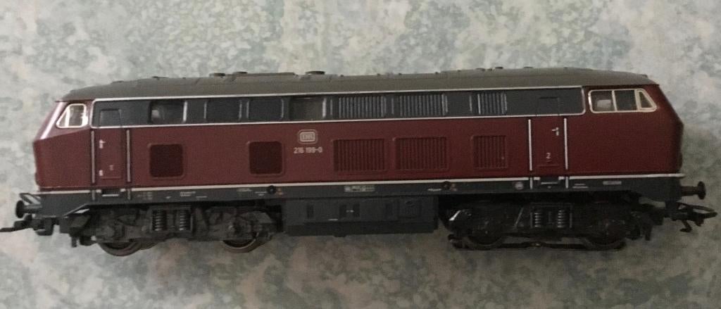 Dieselloc BR216 van Märklin-HO, Wisselstroom, Gebruikt, Locomotief, Ophalen of Verzenden