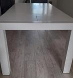 Witte uitschuifbare eettafel 100x 160/200/240cm, Ophalen, Gebruikt, 200 cm of meer, 50 tot 100 cm