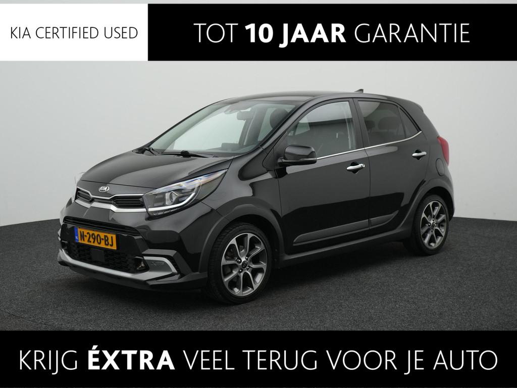 Kia Picanto 1.0 T-GDi X-Line 5p | Stoel/Stuurverwarming | 10, 12 maanden, 101 pk, Gebruikt, Zwart