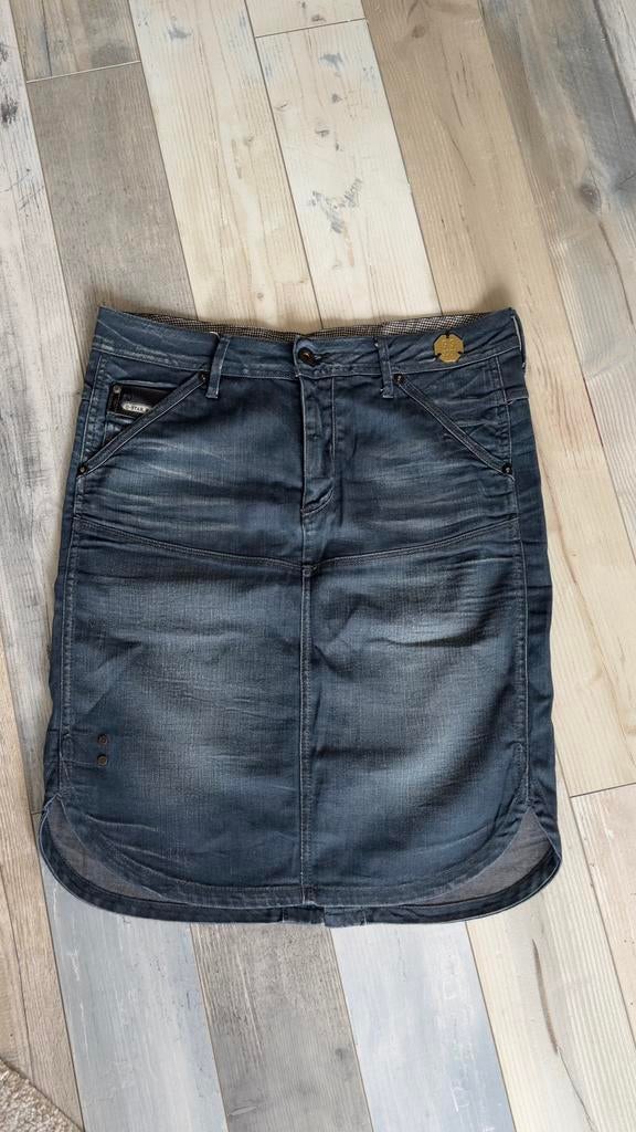 Prachtige spijkerrok van G-Star in maat 31, Maat 38/40 (M), Blauw, Ophalen of Verzenden, Zo goed als nieuw