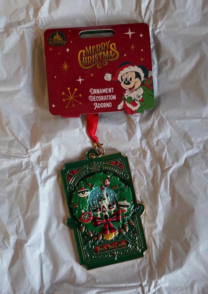 Disney Store kasteel metaal ornament hanger NIEUW, Verzamelen, Disney, Ophalen of Verzenden, Nieuw