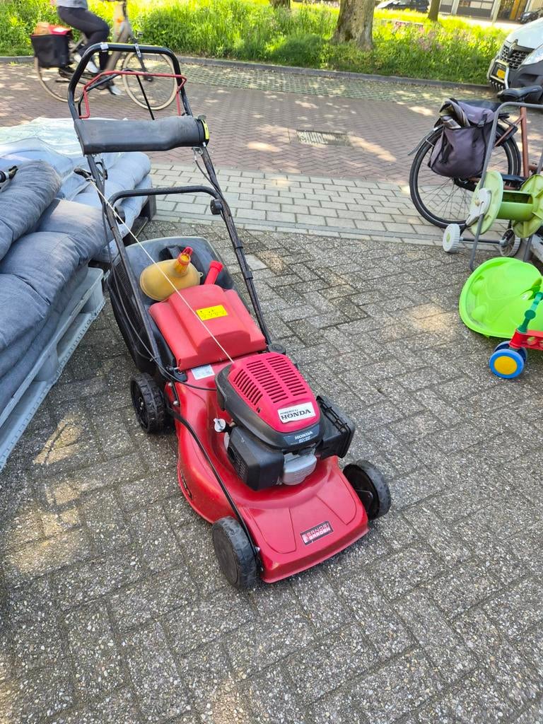 Sandri powered by Honda grasmaaier Benzine 48cm maaibreedte, Ophalen, Cirkelmaaier, Honda, Gebruikt
