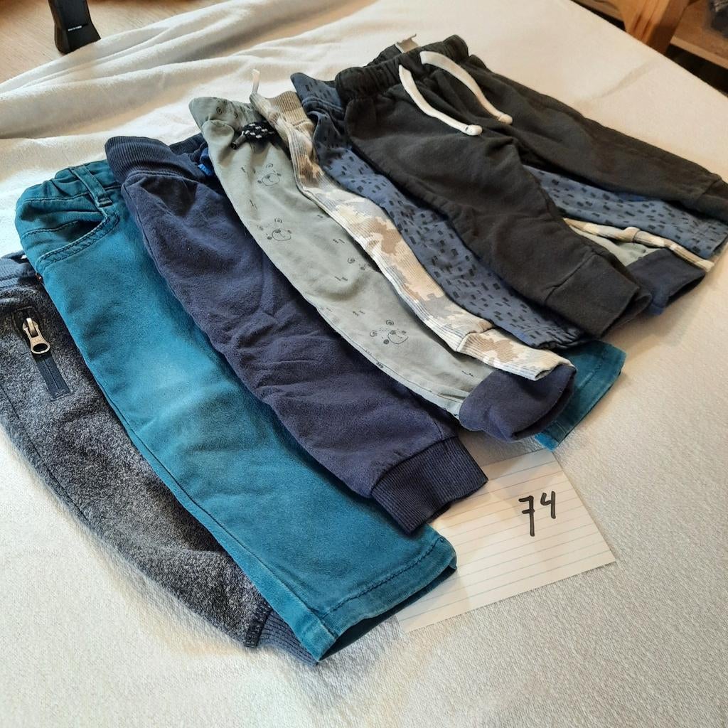 7 broekjes maat 74, Kinderen en Baby's, Babykleding | Maat 74, Ophalen of Verzenden, Gebruikt, Jongetje of Meisje, Broekje
