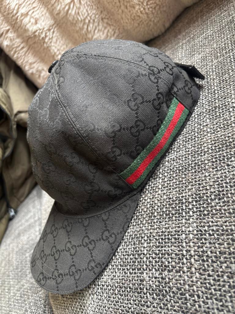 Gucci pet zwart origineel, Ophalen of Verzenden, Gebruikt, Jongetje of Meisje, Pet