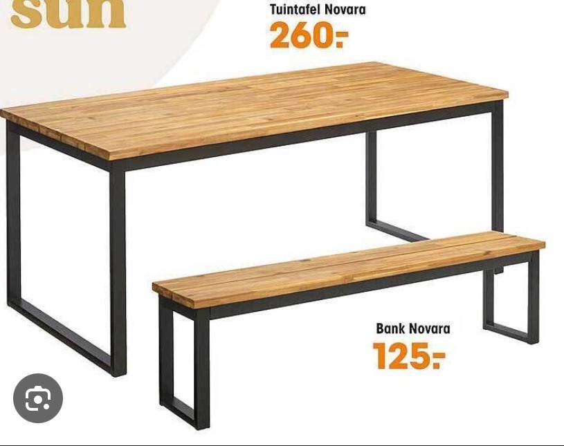 Kwantum tuinbank Novara nieuw in doos, Ophalen, Nieuw