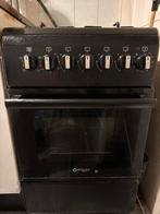 Wiggo gasfornuis met oven - Zwart, Ophalen, Gebruikt, 60 cm of meer, 4 kookzones