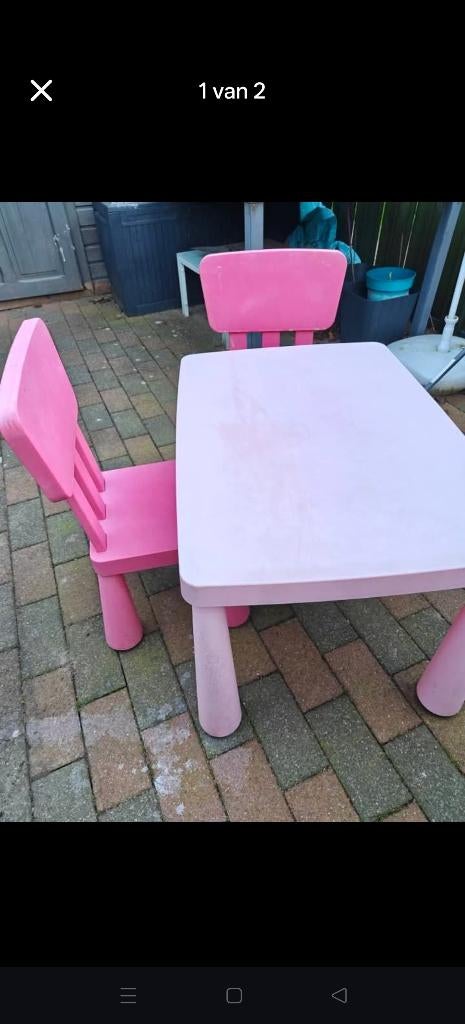 Ikea setje buiten, Ophalen, Gebruikt