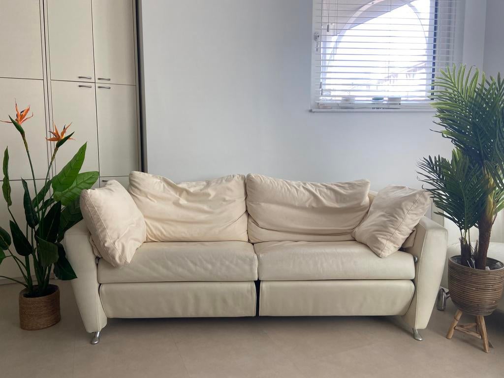 Mooie creme wit De SeDe bank 150x80x60, Huis en Inrichting, Banken | Bankstellen, Ophalen, Gebruikt