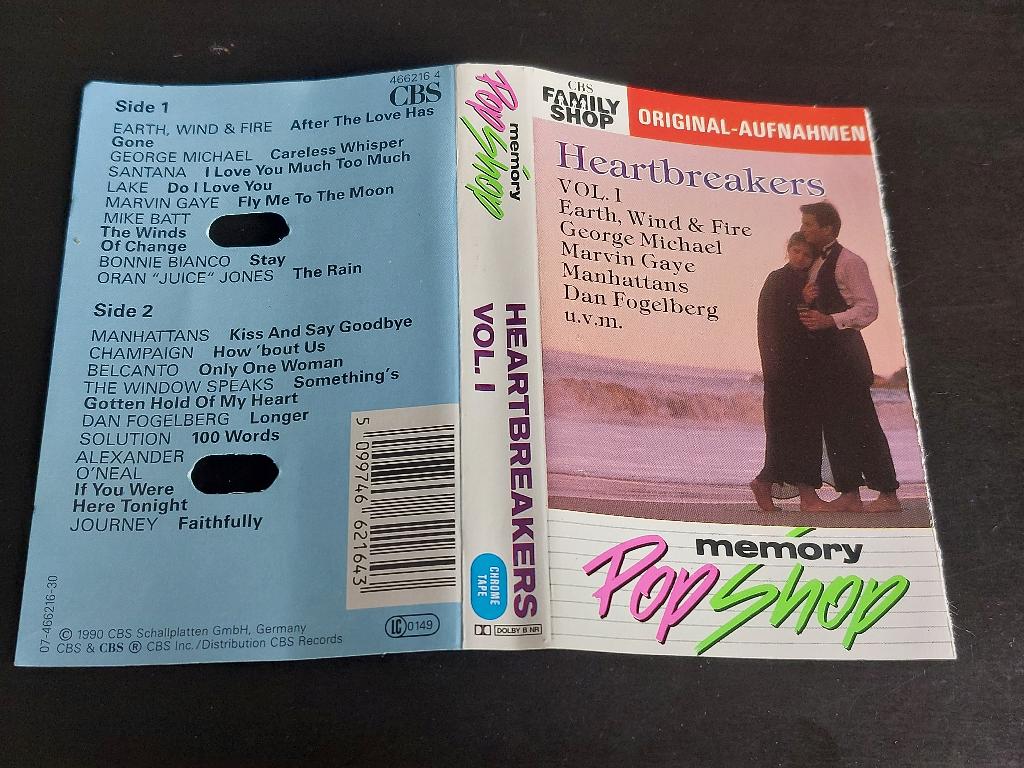 HEARTBREAKERS VOL. 1 (MC), Cd's en Dvd's, Cassettebandjes, Ophalen of Verzenden, Zo goed als nieuw, Origineel, 1 bandje