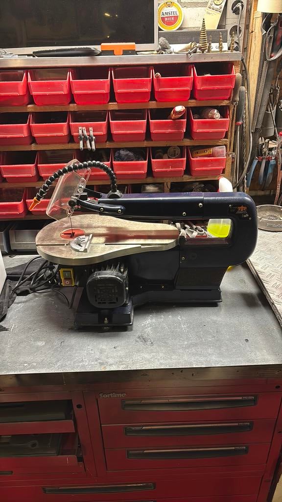 Topcraft Figuurzaag TFZ-400R - Nauwkeurig en Krachtig, Ophalen, Minder dan 30 mm, Gebruikt, Figuurzaag