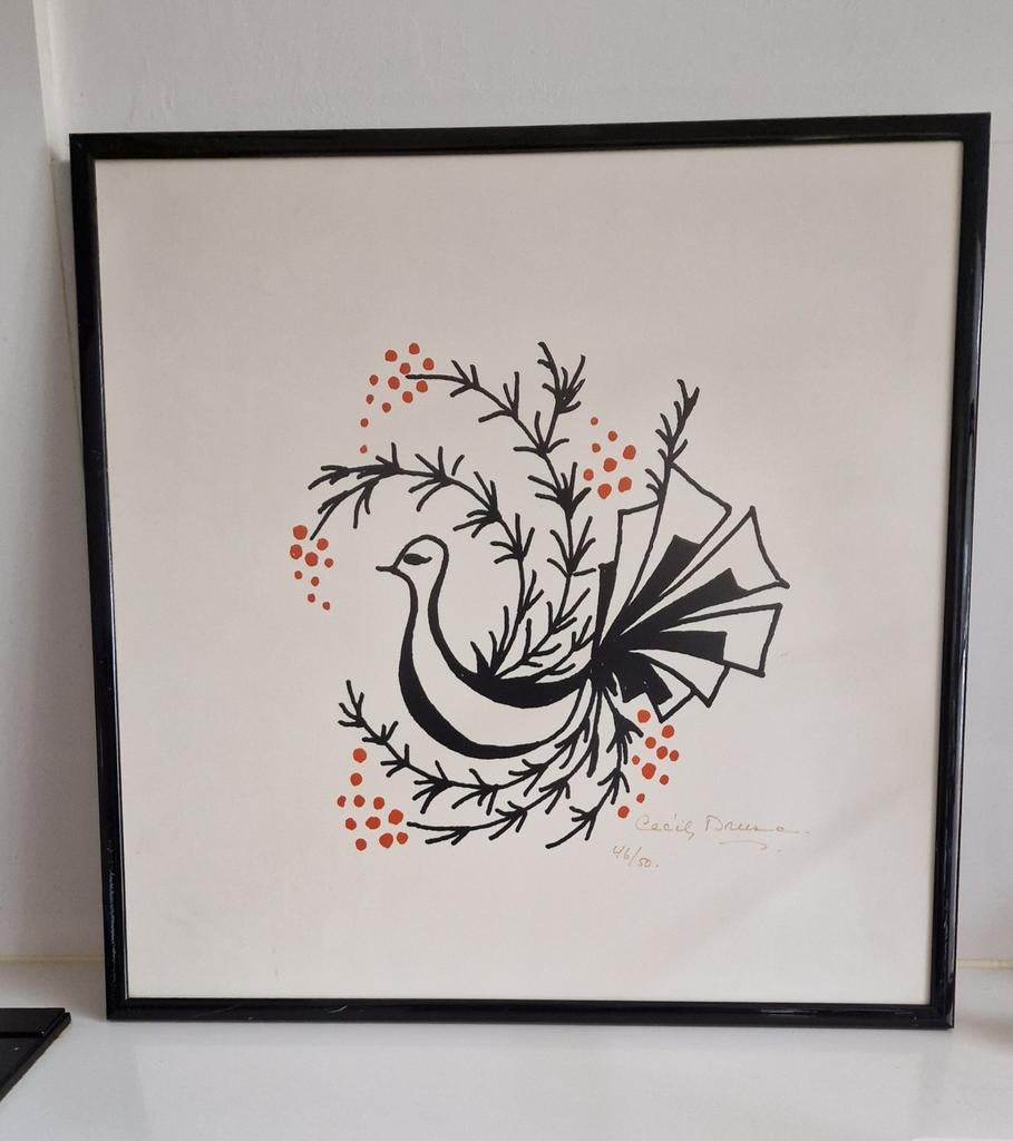 leuke wanddecoratie van Cecile Dreesman 46/50, Ophalen