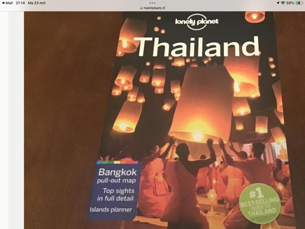 Lonely planet “Thailand”, Boeken, Overige merken, Europa, Ophalen of Verzenden, Zo goed als nieuw