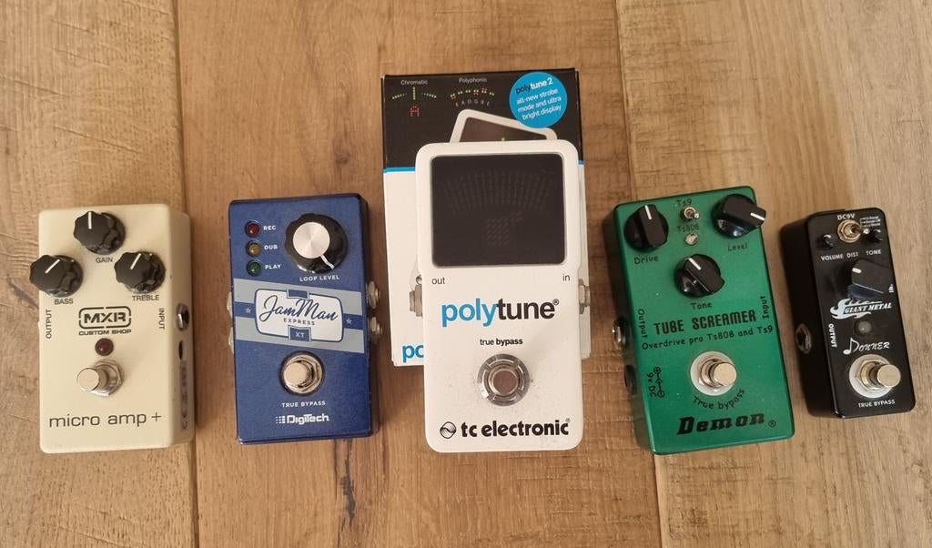 Gitaarpedalen te koop: MXR, Digitech, TC, Demon, Donner, Muziek en Instrumenten, Effecten, Ophalen of Verzenden, Zo goed als nieuw