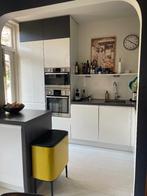 Notle keuken met apparatuur - Alpha wit lak hoogglans, Ophalen, Gebruikt, Wit, Hoekkeuken