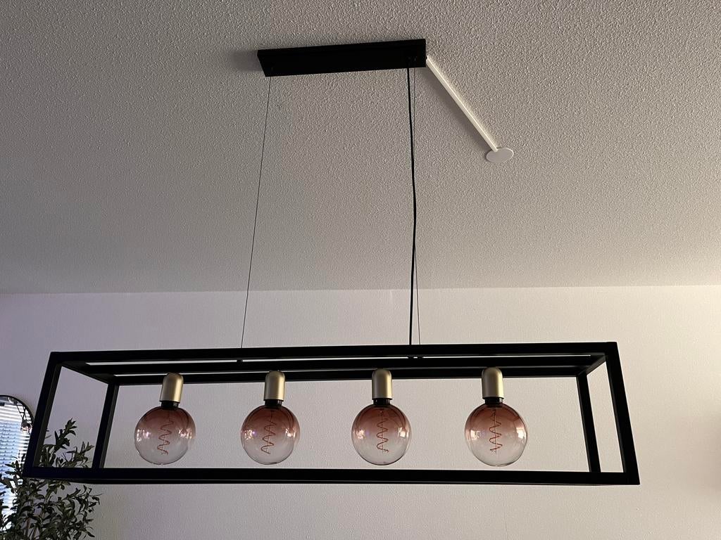 Zwarte hanglamp, Ophalen, Zo goed als nieuw, Minder dan 50 cm