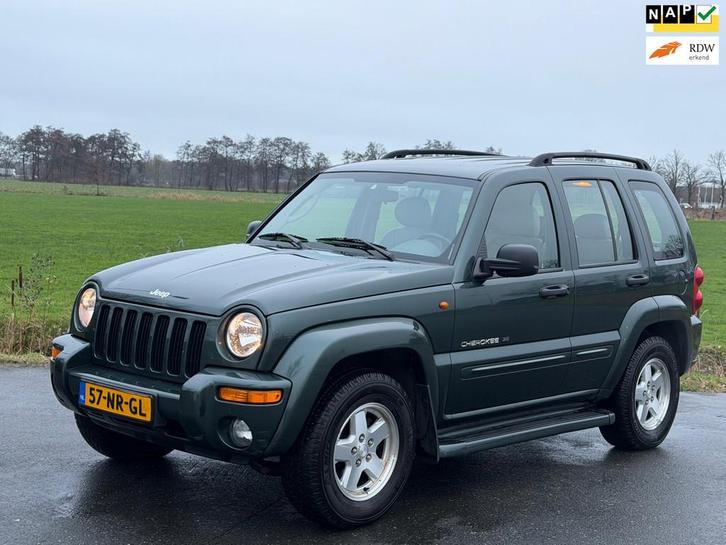 Jeep Cherokee 3.7 V6 Renegade 4x4 | Nap | Leer | Netjes, Auto's, Jeep, Bedrijf, Te koop, Cherokee, 4x4, ABS, Airbags, Airconditioning