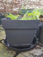 Plantenpot vierkant groot 30x30  3 stuks kunststof, 25 tot 40 cm, Kunststof, Gebruikt, Vierkant