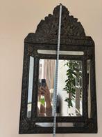 Antieke facet geslepen spiegel in Napoleon Stijl, Ophalen of Verzenden, Rechthoekig, Minder dan 50 cm, Minder dan 100 cm