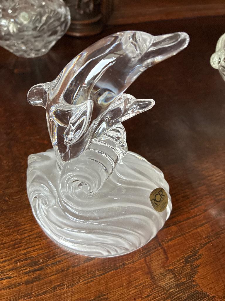 Royal crystal dolfijn en bon bon schaaltje, Ophalen, Zo goed als nieuw