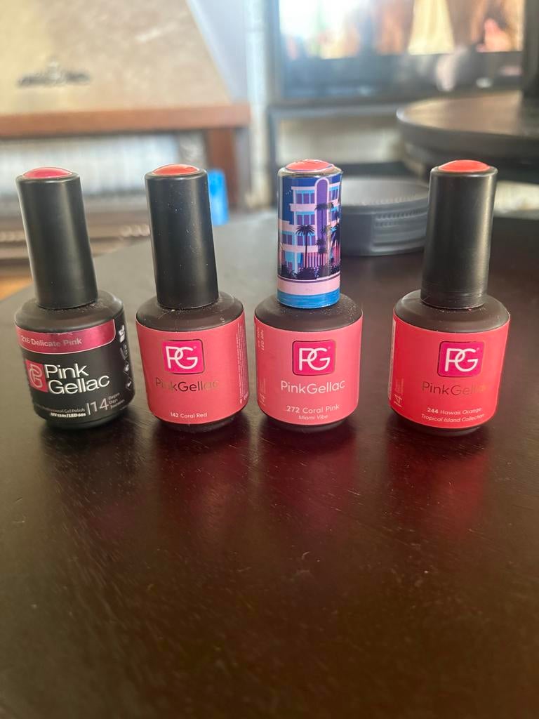 Pink Gellac - Roze tinten - 3 kwart vol, Ophalen, Gebruikt, Handen en Nagels, Make-up