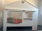 Kinderbed huisje wit, Kinderen en Baby's, Kinderkamer | Bedden, Ophalen, Gebruikt, 100 cm of meer, Lattenbodem