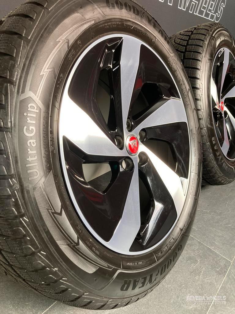 19'' originele Jaguar F Pace velgen + winterbanden 5x108, Auto-onderdelen, Banden en Velgen, 19 inch, Gebruikt, 255 mm, -
