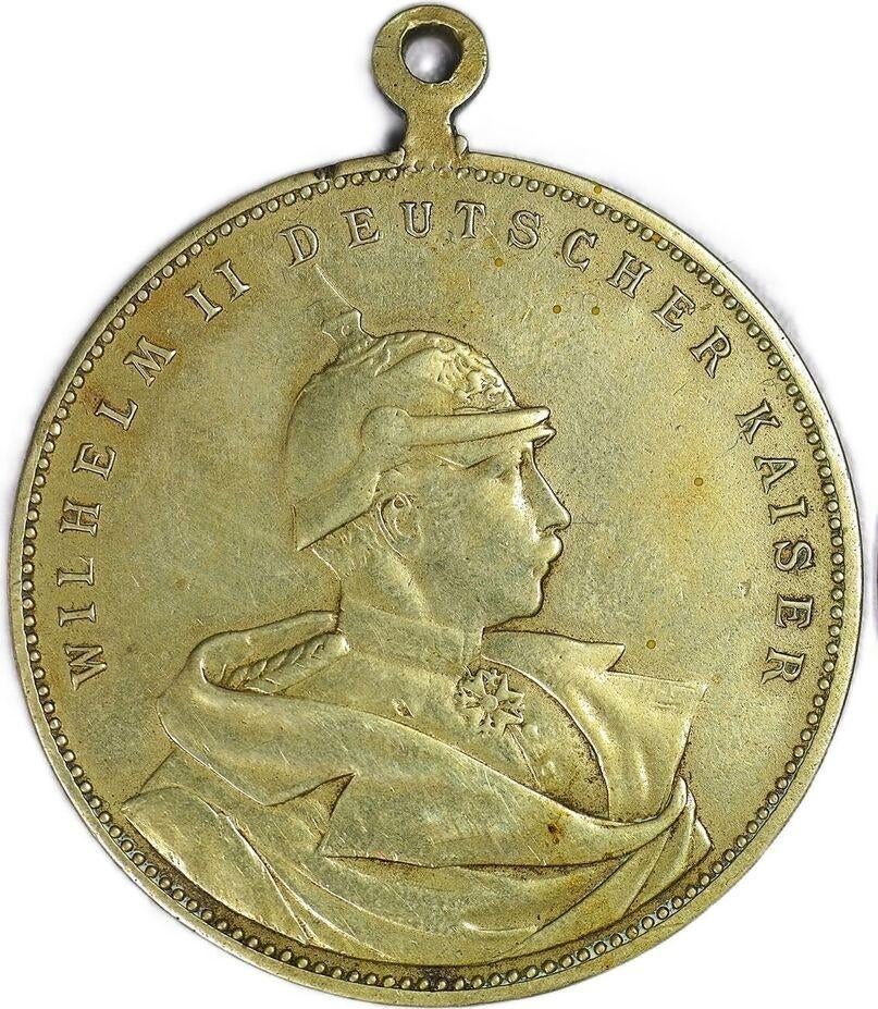 Pruisen penning 1913 Wilhelm II zilveren jubileum VF, Zilver, Ophalen of Verzenden, Zilver, Buitenland