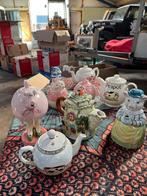 9 unieke varkens theepotten - verzameling, Gebruikt, Keramiek, Overige typen, Ophalen of Verzenden