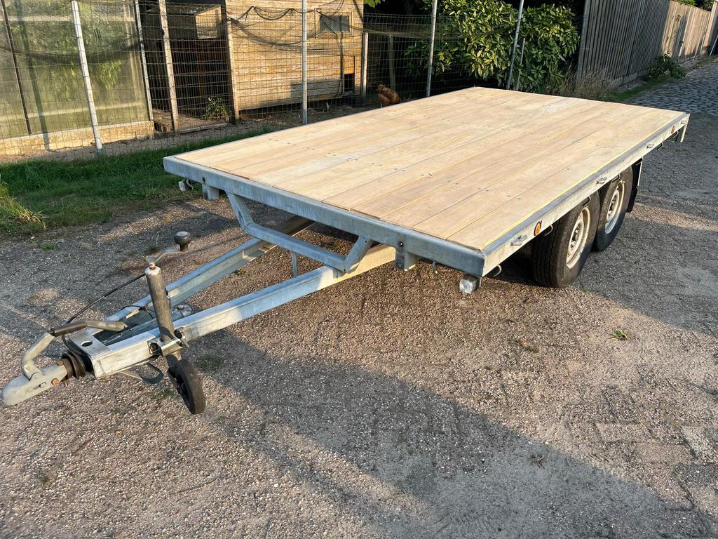 Henra plateau aanhanger gewijzigd, Auto diversen, Aanhangers en Bagagewagens, Ophalen, Zo goed als nieuw