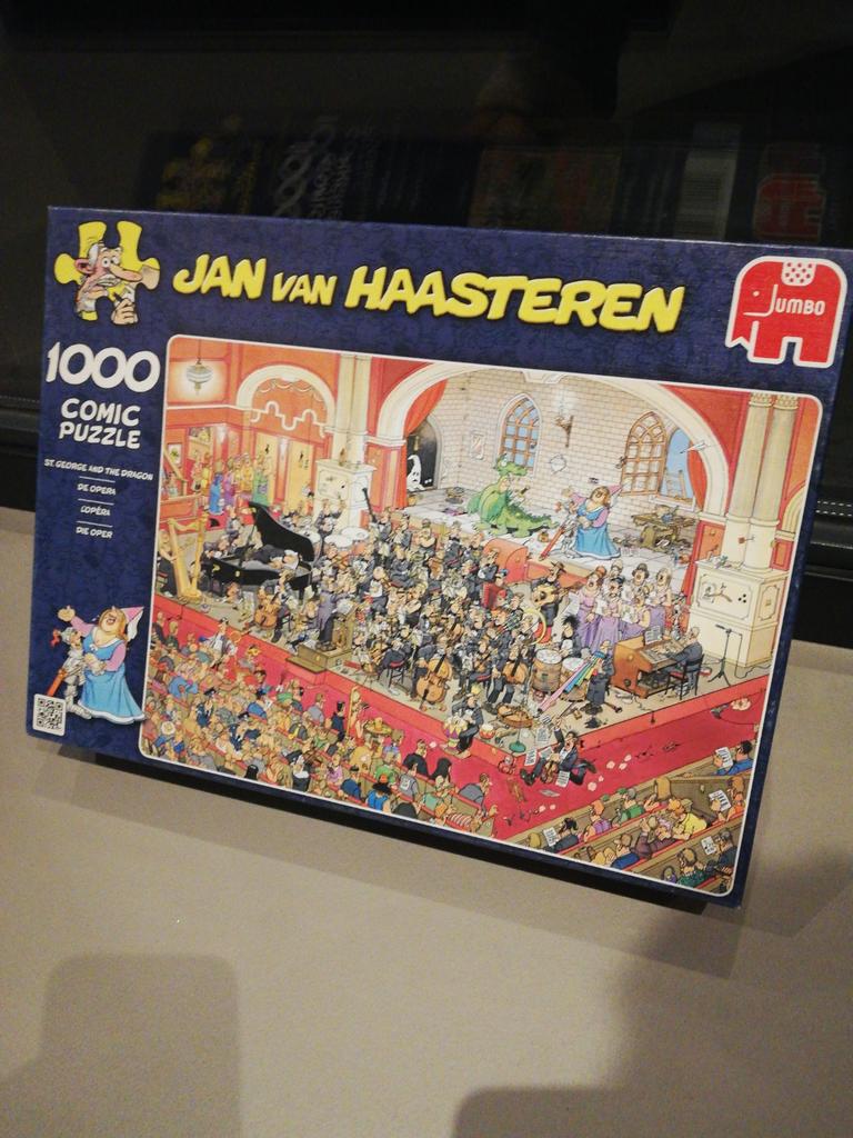 Van Haasteren puzzel De Opera, 1000 stukjes, Hobby en Vrije tijd, Denksport en Puzzels, Ophalen of Verzenden, 500 t/m 1500 stukjes