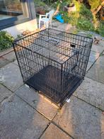 Hondenbench zwart opvouwbaar inclusief kussen, Dieren en Toebehoren, Hondenbenches, Ophalen, Zo goed als nieuw