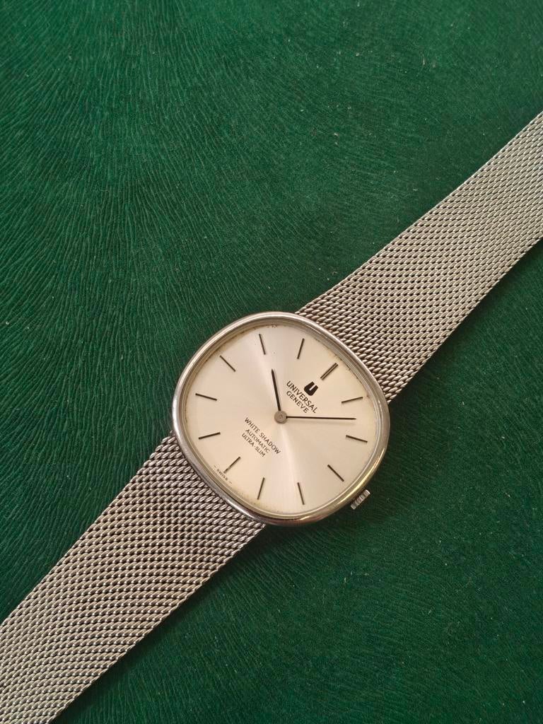 Universal Genève White Shadow Ellipse - Gérald Genta, Sieraden, Tassen en Uiterlijk, Horloges | Heren, Zo goed als nieuw, Polshorloge