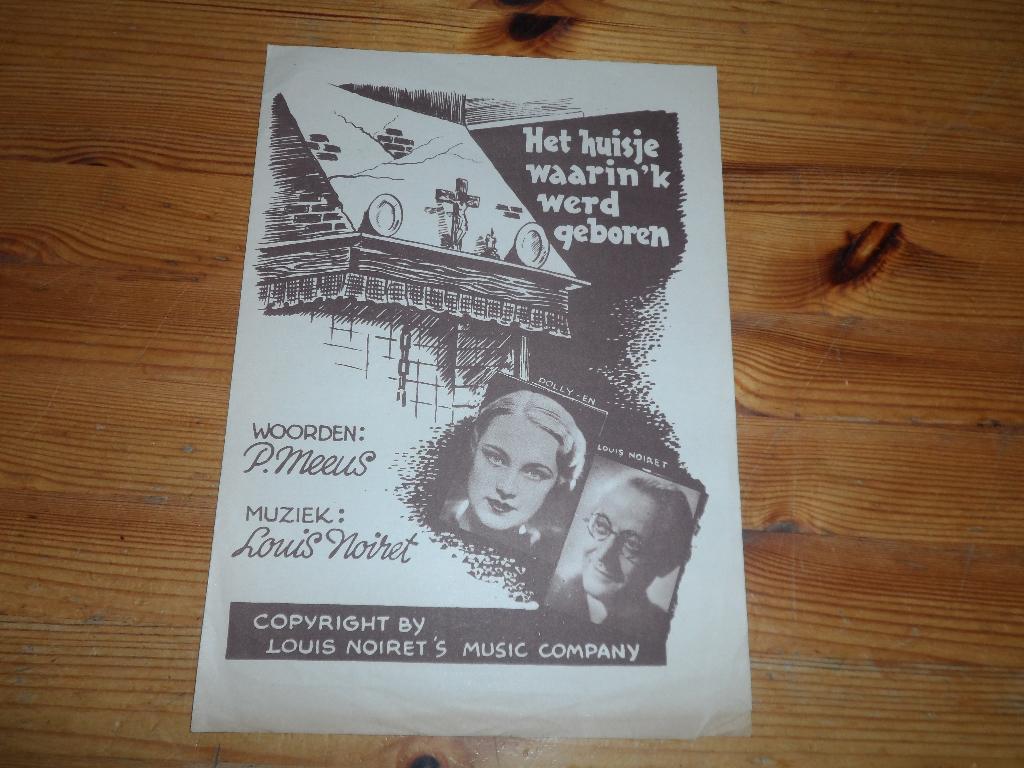 Het huisje waarin 'k werd geboren - noiret / meeus, Gebruikt, Gitaar, Ophalen of Verzenden, Artiest of Componist