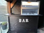 Stijlvolle houten bar 188x76x109 incl. Spoelbak (nieuw), Huis en Inrichting, Barren, Ophalen, Nieuw