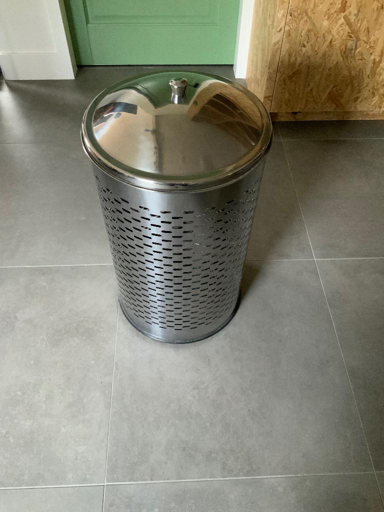 ijzeren wasmand, Ophalen, Gebruikt, Grijs