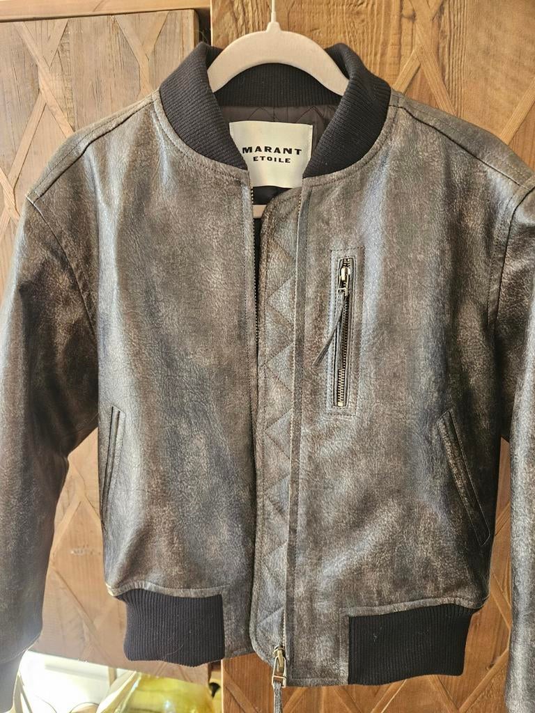 Isabel Marant Bomber Jas 38, Kleding | Dames, Verzenden, Zo goed als nieuw, Maat 38/40 (M), Zwart