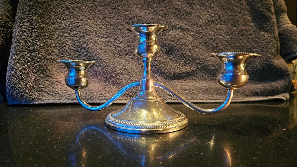 Zilveren Preisner kandelaar, Ophalen of Verzenden