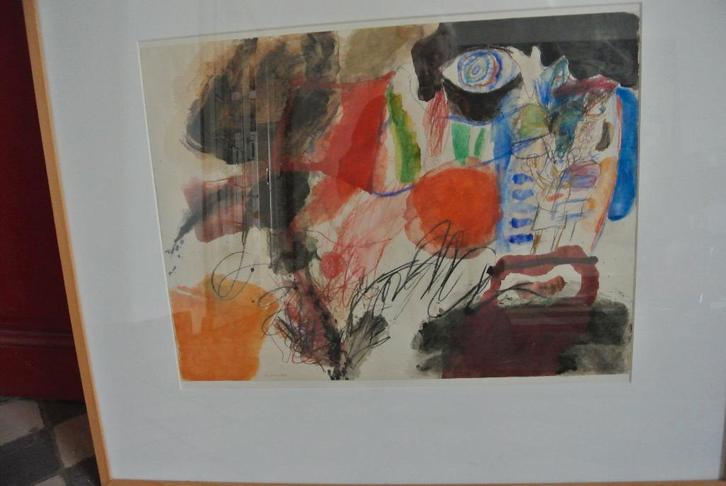 jef diederen gemengde techniek UNIEK, Antiek en Kunst, Kunst | Etsen en Gravures, Ophalen