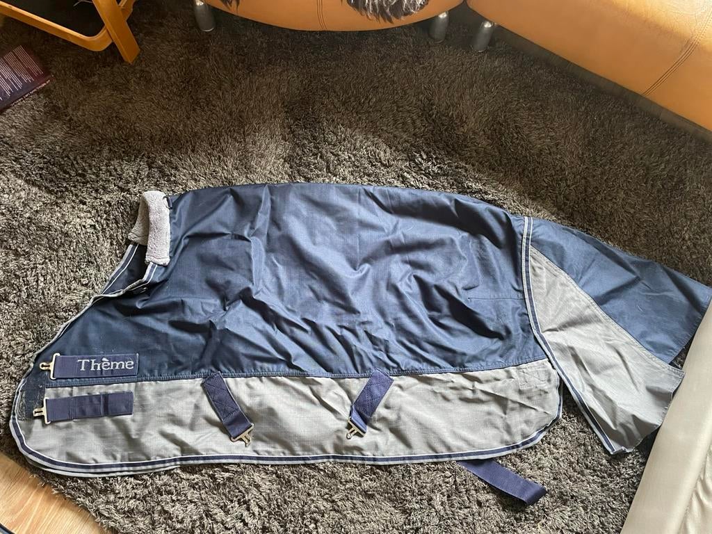 Regendeken Equithème pony 75-130 cm, Dieren en Toebehoren, Ophalen of Verzenden, Zo goed als nieuw