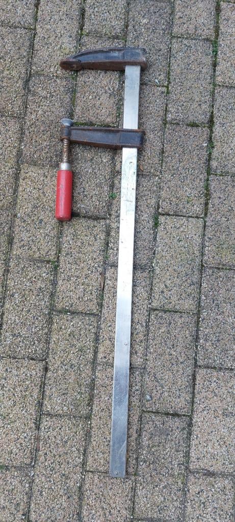 Oude grote lijmklem 90cm, Ophalen, Gebruikt