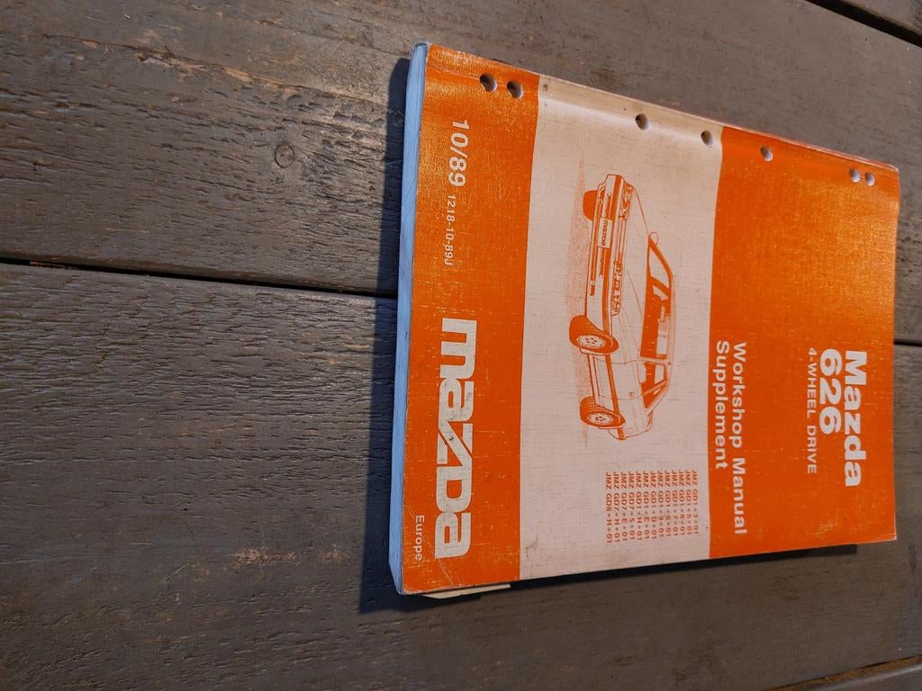 WORKSHOPMANUAL MAZDA 626 4 WHEEL DRIVE, Ophalen of Verzenden